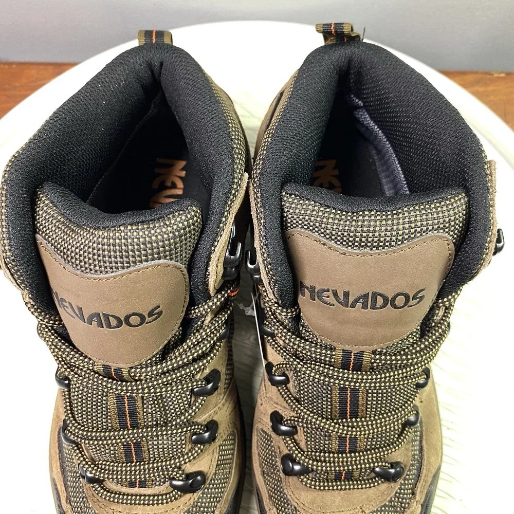 Nevados Mens Klondike Waterproof Hiking Ankle‎ Boots Brown &Black Sz.8.5 NWB